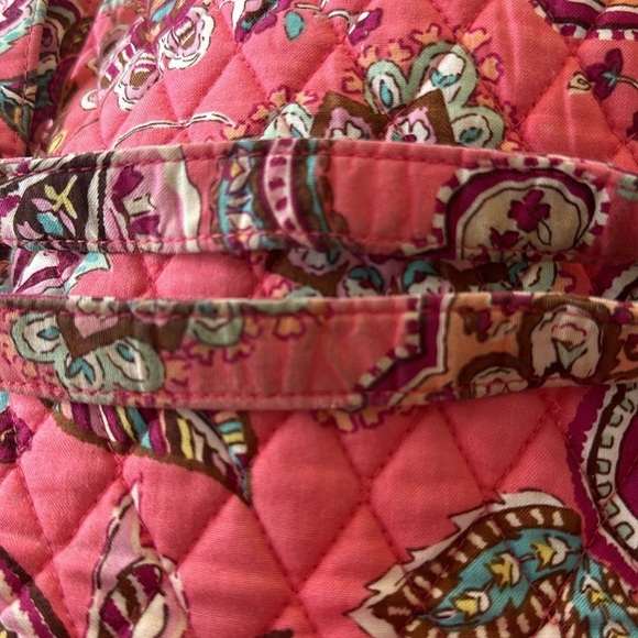 Vera Bradley Call Me Coral Large Tote with Toggle Closure - Picture 11 of 12